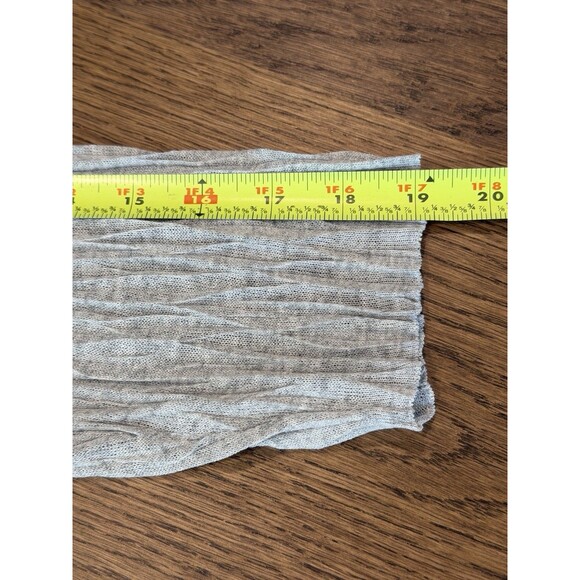 Eileen Fisher Lightweight Pleated Open Front Cardigan Women’s Size XL Gray - Picture 10 of 11